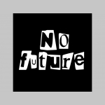 No Future   čierne teplákové kraťasy s tlačeným logom